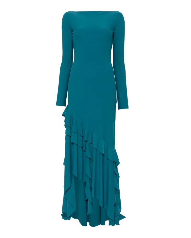 Moschino Asymmetrisches Kleid mit Rüschen - Blau Blau