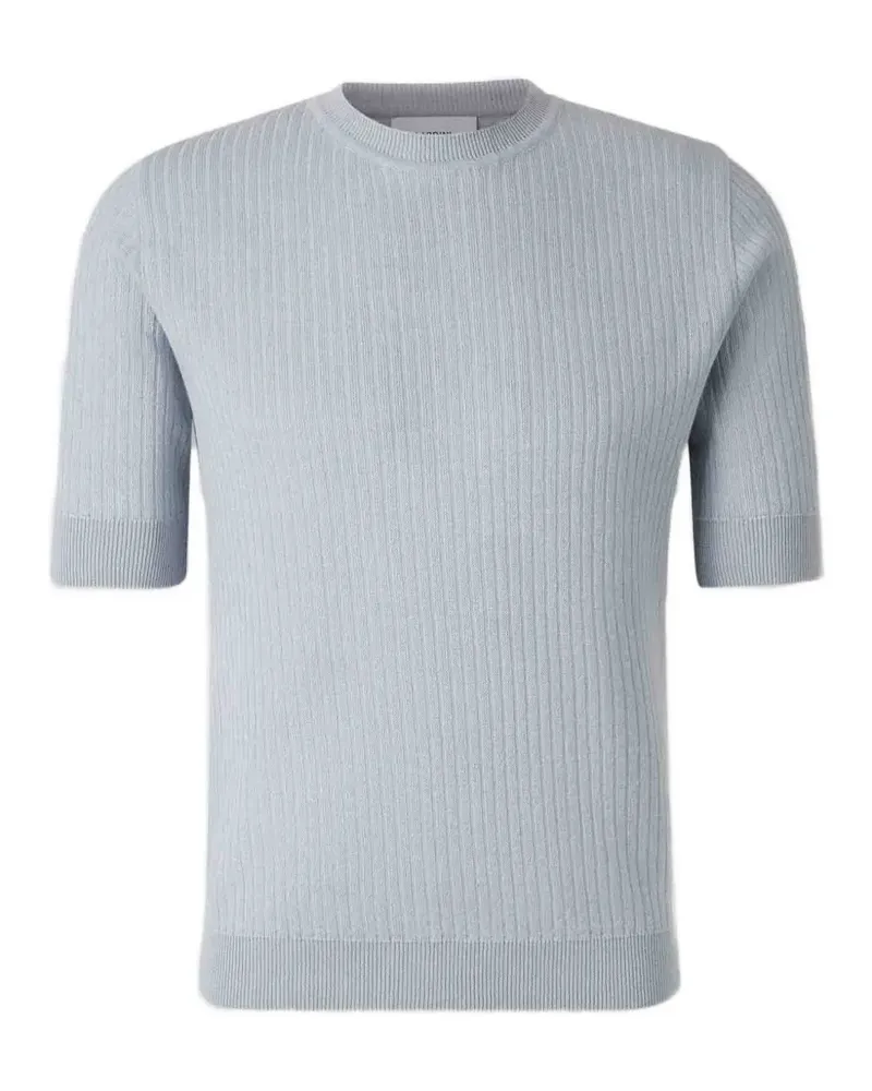 LARDINI T-Shirt aus geripptem Strick - Blau Blau