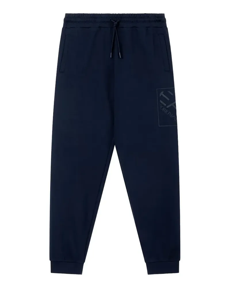 EA7 Jogginghose mit Logo-Print - Blau Blau