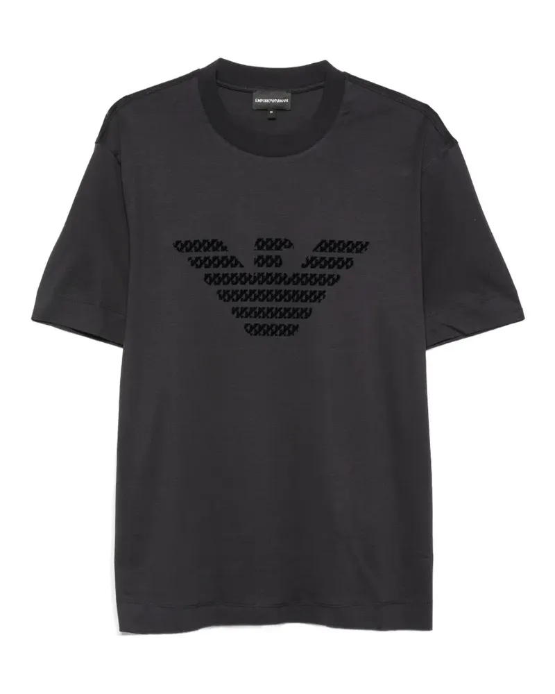 Emporio Armani T-Shirt mit Logo-Print - Schwarz Schwarz