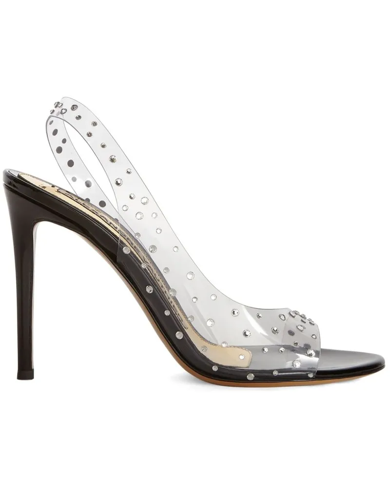 Alexandre Vauthier Constance Sandalen mit Kristallverzierung 105mm - Schwarz Schwarz