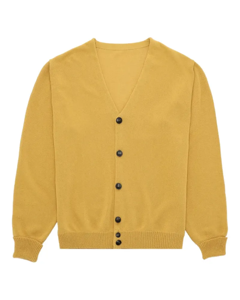 Fortela Oliver V-neck cardigan - Gelb Gelb