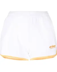 SPORTY & RICH Shorts mit Logo-Stickerei Weiß