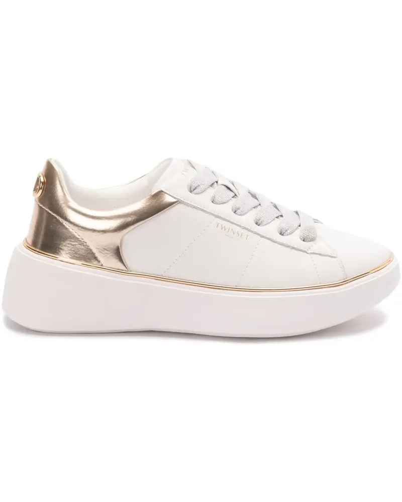 Twin-Set Sneakers aus Leder - Weiß Weiß