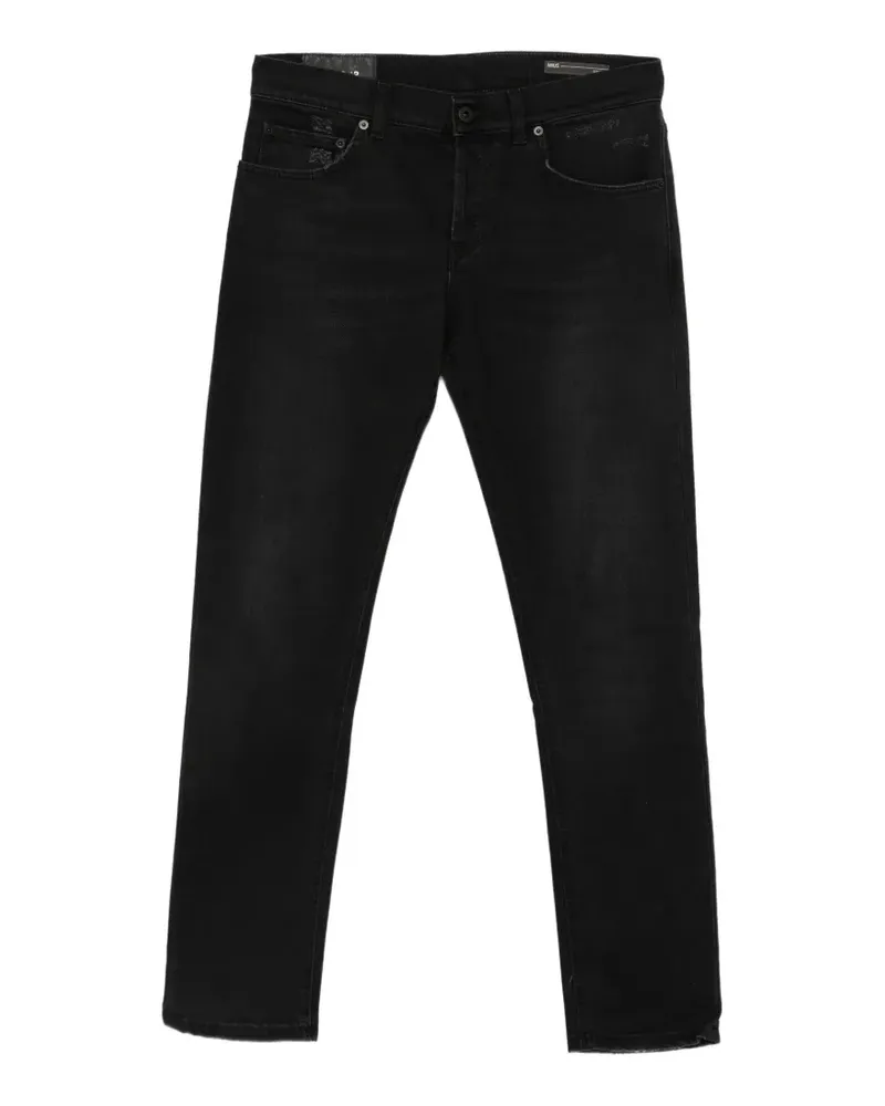 Dondup Ausgeblichene Slim-Fit-Jeans - Schwarz Schwarz