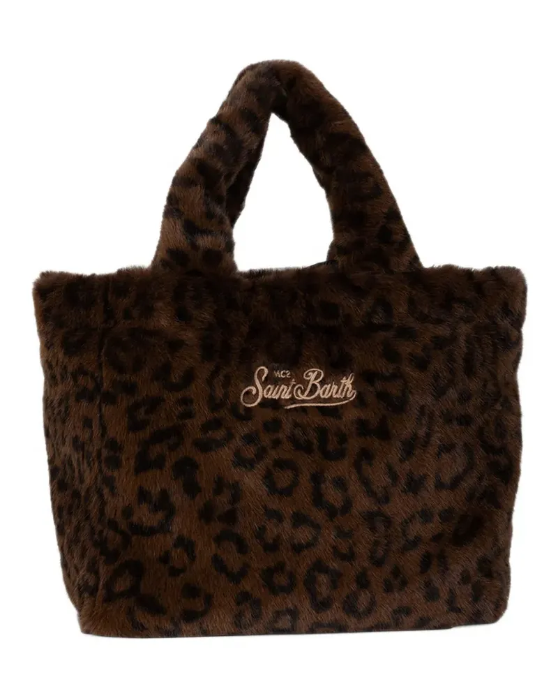 MC2 Saint Barth Shopper mit Leopardenprint - Braun Braun