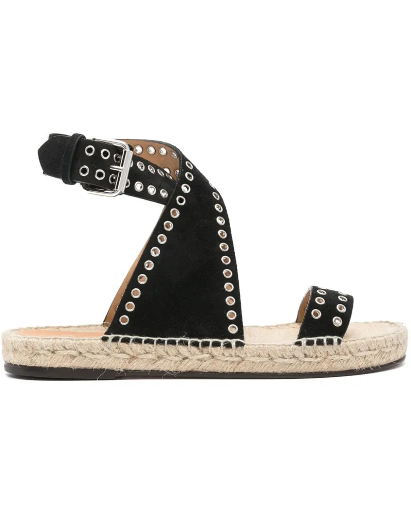 Isabel Marant Illya Espadrilles aus Wildleder - Schwarz Schwarz