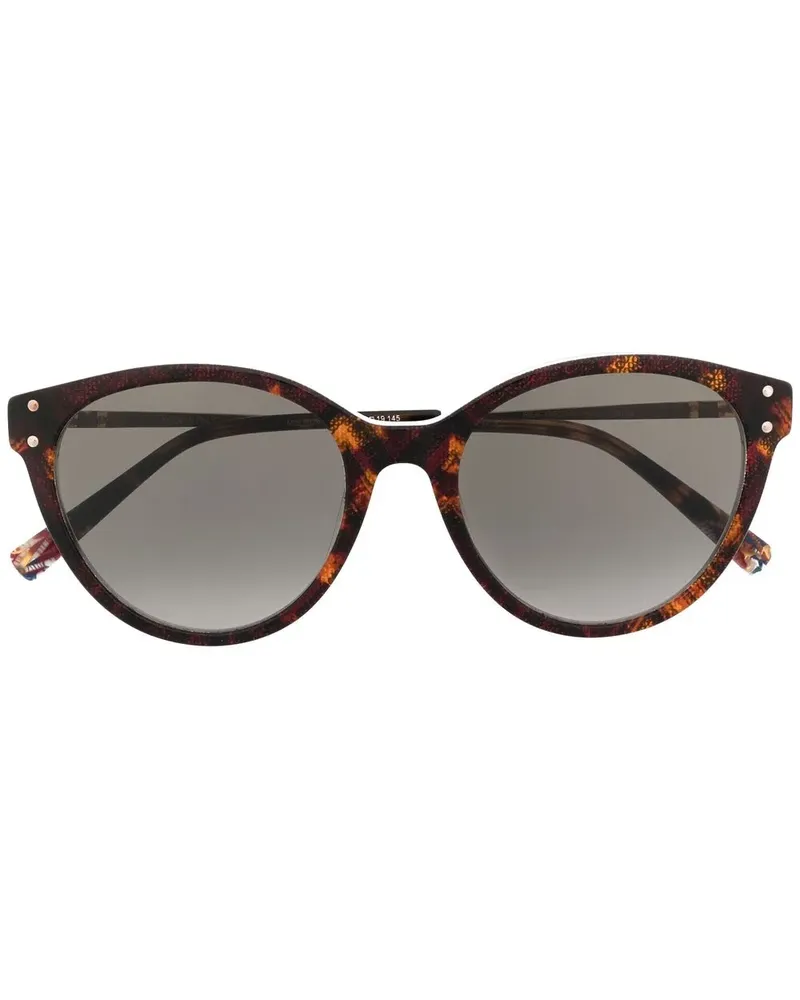 Missoni Runde Sonnenbrille in Schildpattoptik - Gold Gold