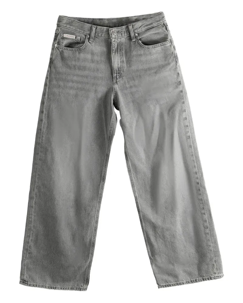 Calvin Klein low-rise wide-leg jeans - Grau Grau