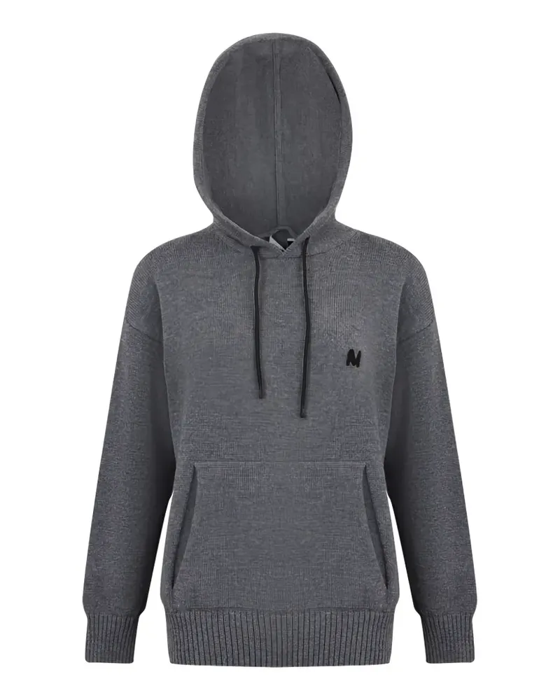 MSGM Hoodie mit Stickerei - Grau Grau