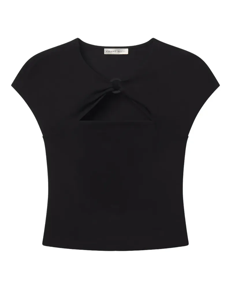 Frame Denim Casino cut-out top - Schwarz Schwarz