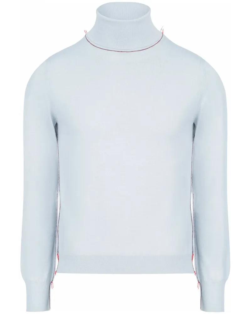 Maison Margiela Work-In-Progress Pullover mit Rollkragen - Blau Blau