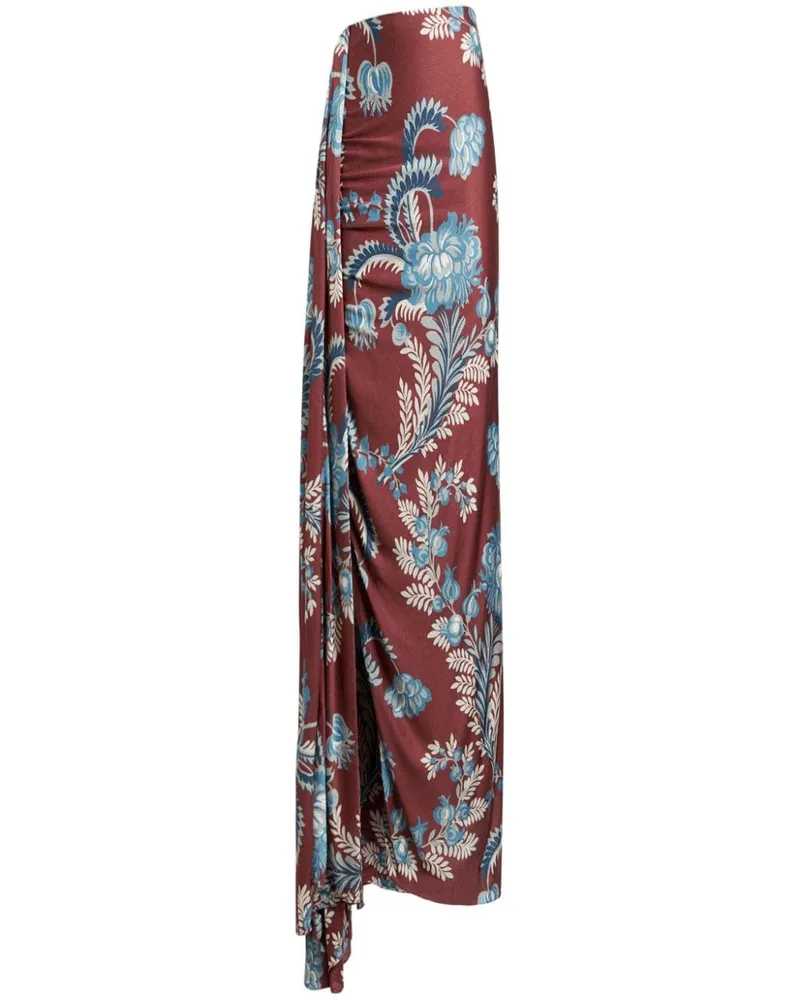 Etro Maxirock mit Print - Rot Rot