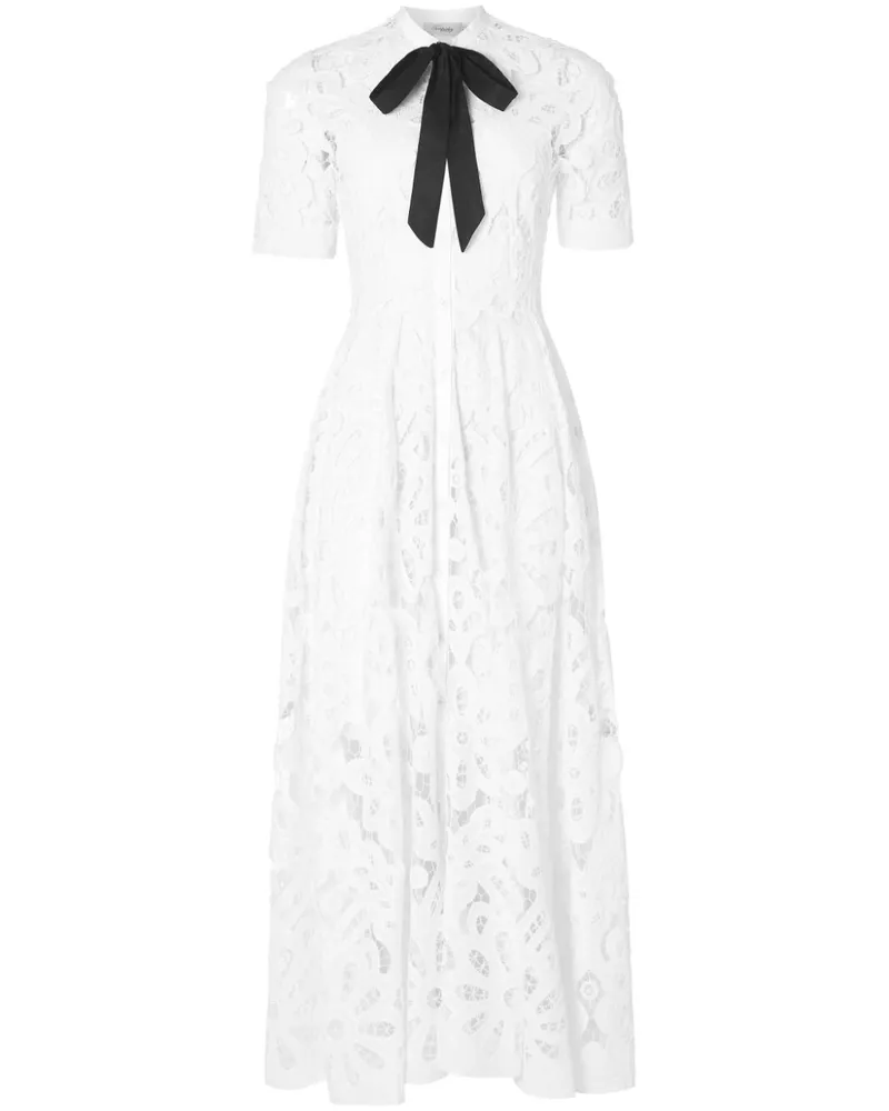 Temperley London Guinevere Hemdkleid - Weiß Weiß