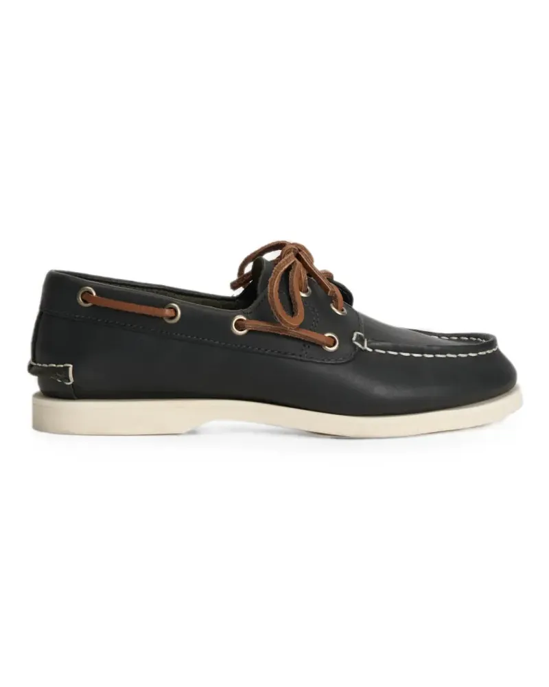 Timberland contrast-stitch lace-up boat shoes - Blau Blau