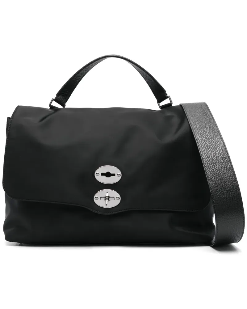 Zanellato Große Postina Tokyo Satchel-Tasche - Schwarz Schwarz