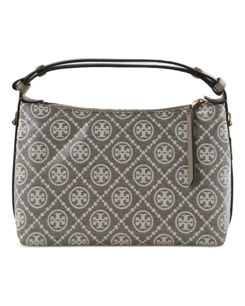 Tory Burch T Monogram Mellow Schultertasche - Grau Grau