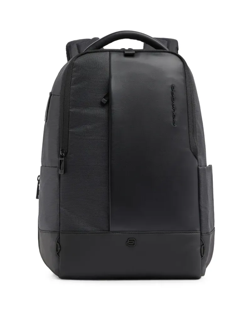 Piquadro Rucksack mit Logo-Prägung - Schwarz Schwarz