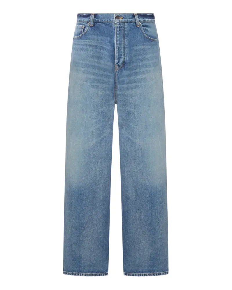 Balenciaga Jeans mit tiefem Schritt - Blau Blau