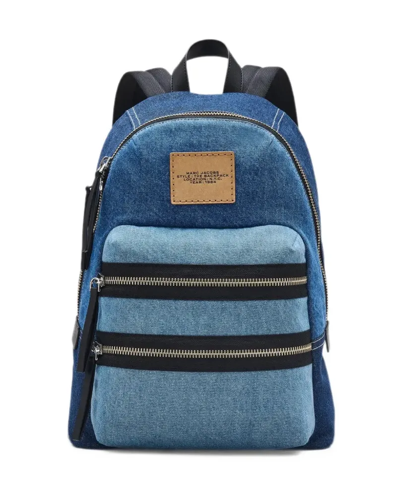 Marc Jacobs Großer The Colorblock Jeans-Rucksack - Blau Blau