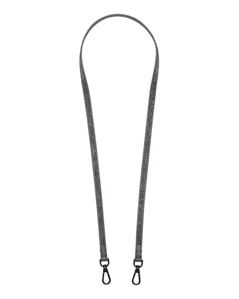 Brunello Cucinelli Monili-embellished shoulder strap - Grau Grau