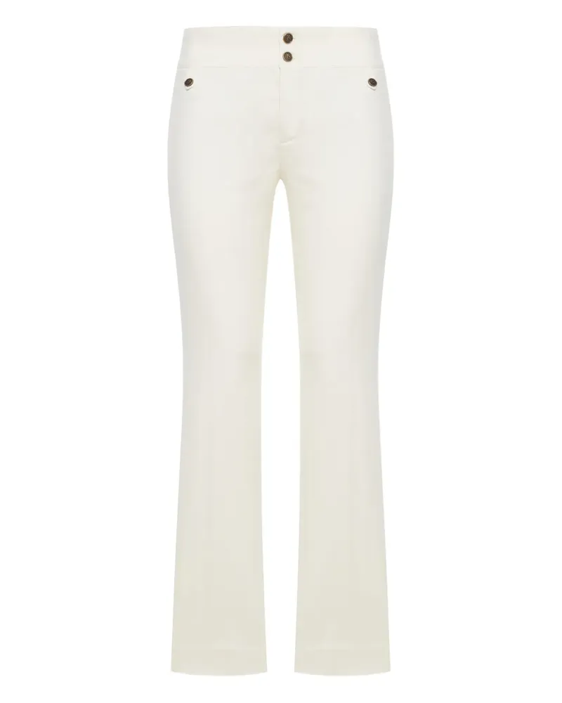 Etro button-detail trousers - Nude Nude