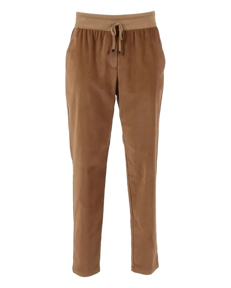 Lorena Antoniazzi corduroy track pants - Braun Braun