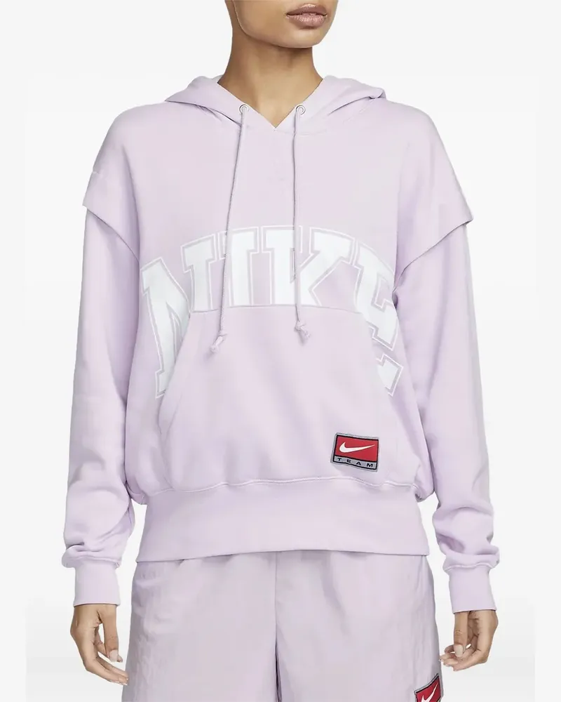 Nike Fleece-Hoodie im Layering-Look - Rosa Rosa