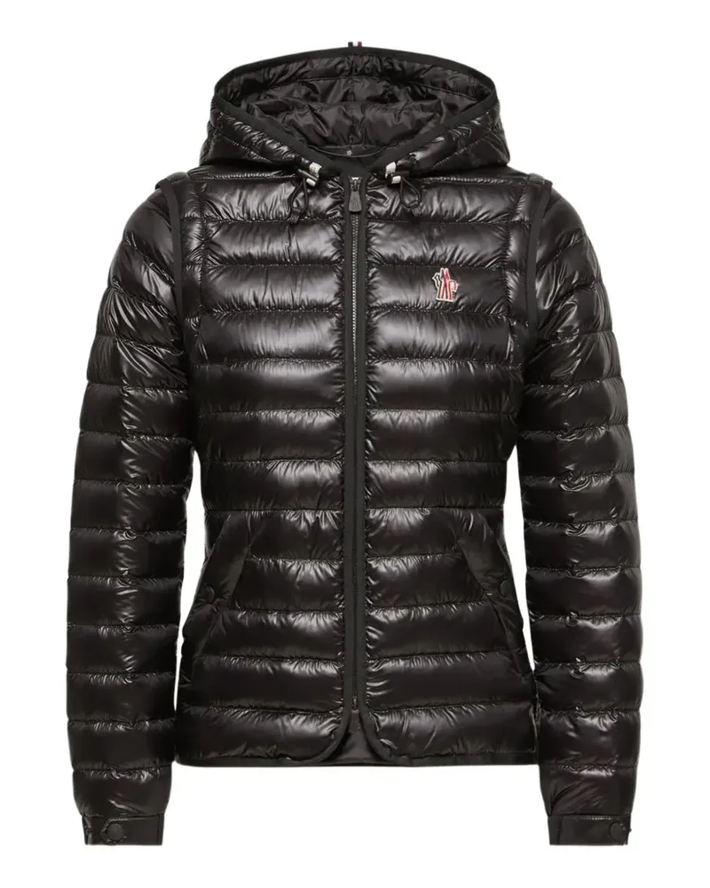 Moncler Gesteppte Karura Kapuzenjacke - Schwarz Schwarz