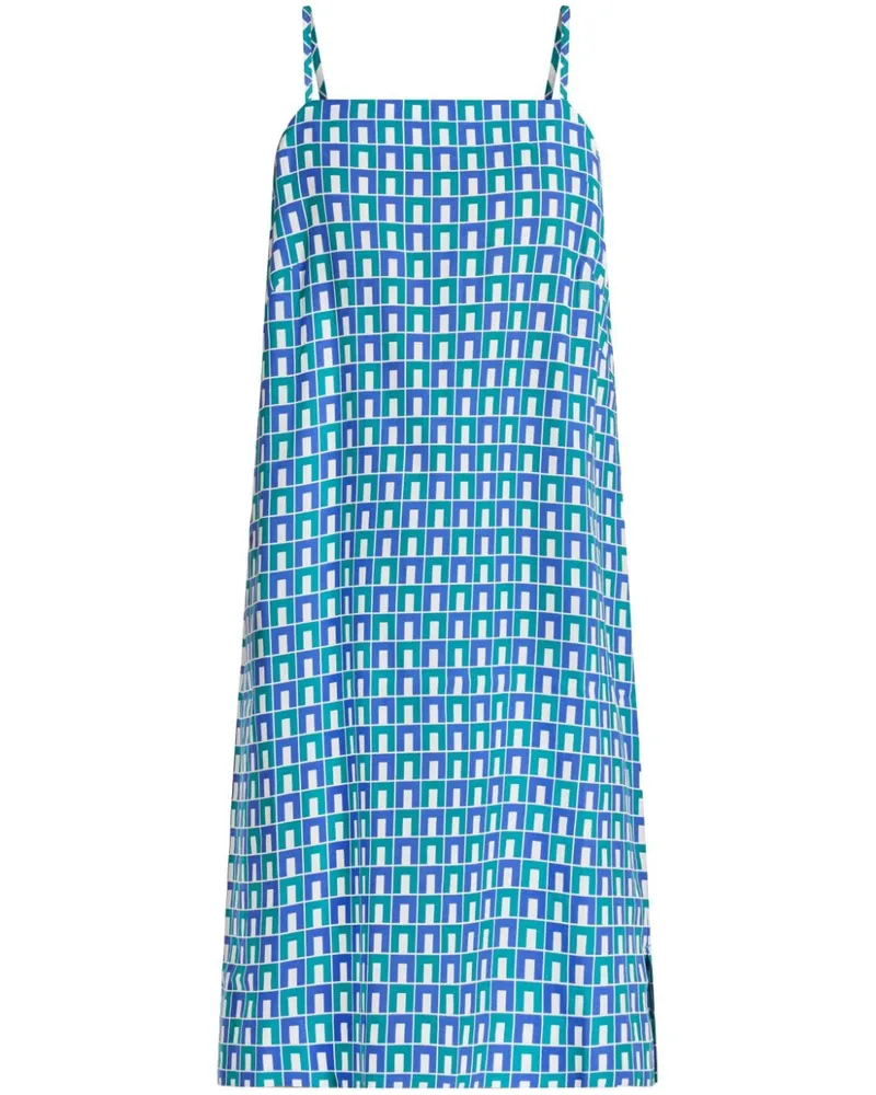 Lacoste Minikleid mit geometrischem Print Blau