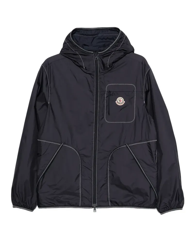 Moncler Jacke mit Kontrastnähten - Blau Blau