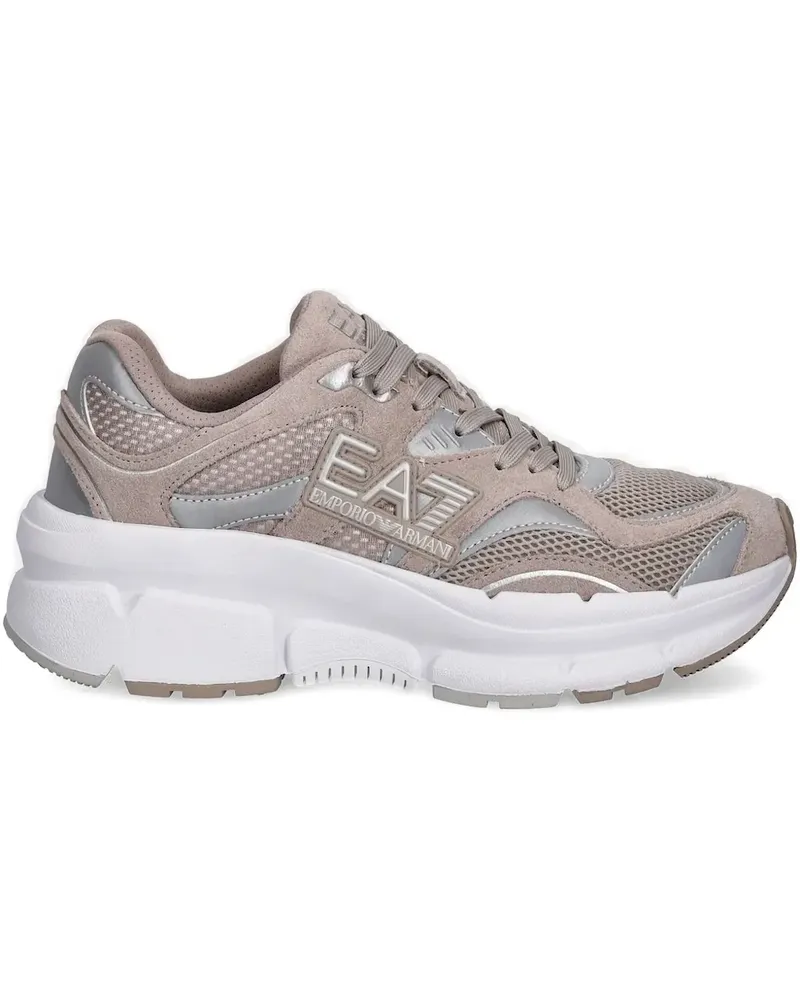 EA7 Sneakers aus Wildleder - Nude Nude