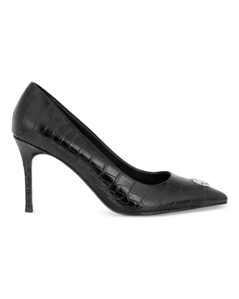 Philipp Plein H85 Cocco Pumps mit Decollete-Print - Schwarz Schwarz