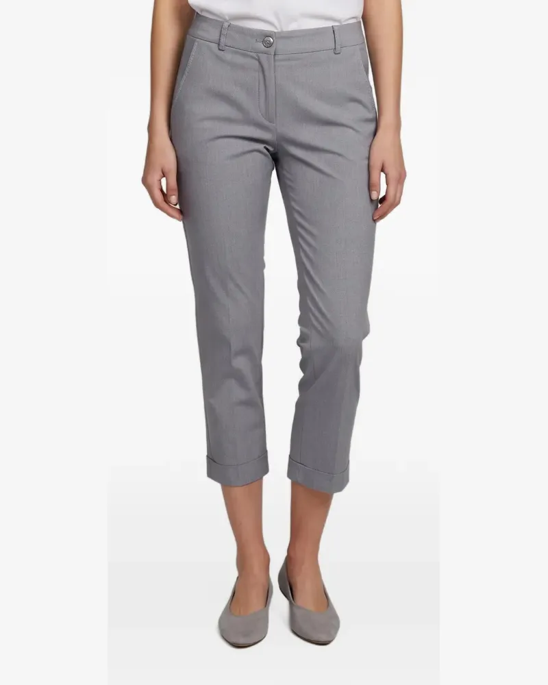 Fabiana Filippi Schmale Cropped-Hose - Blau Blau