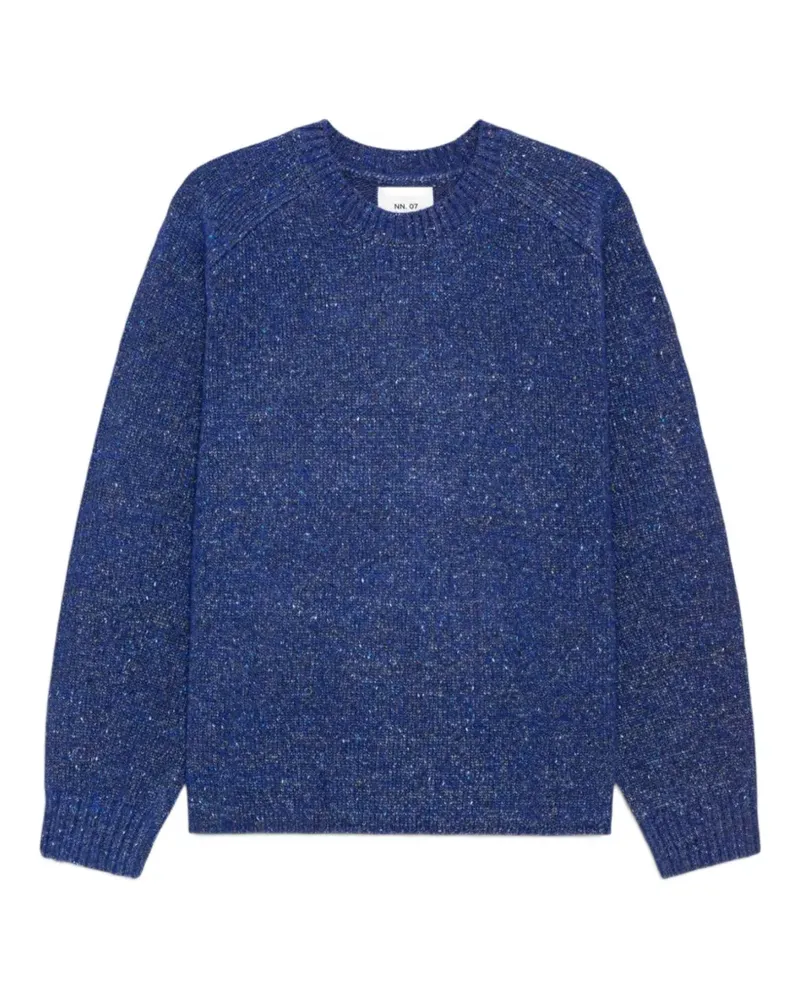 NN 07 Jim Pullover mit Flecken - Blau Blau