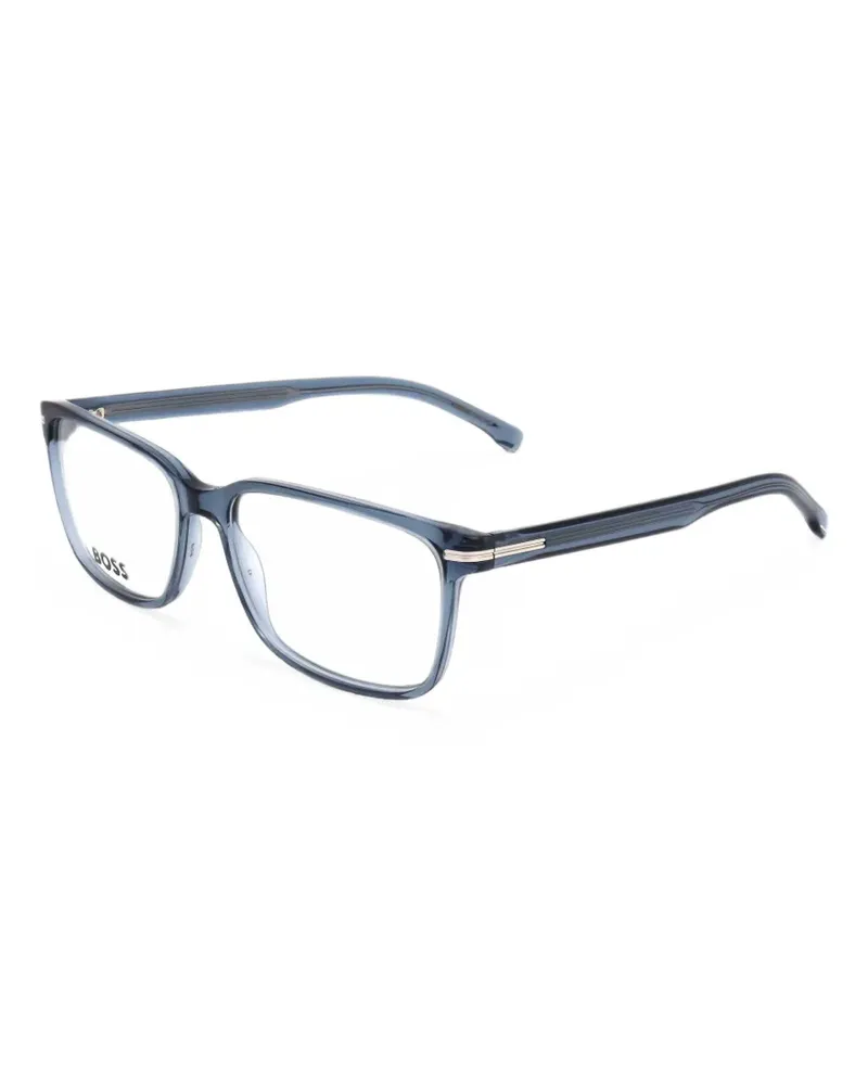 HUGO BOSS Brille mit eckigem Gestell - Blau Blau