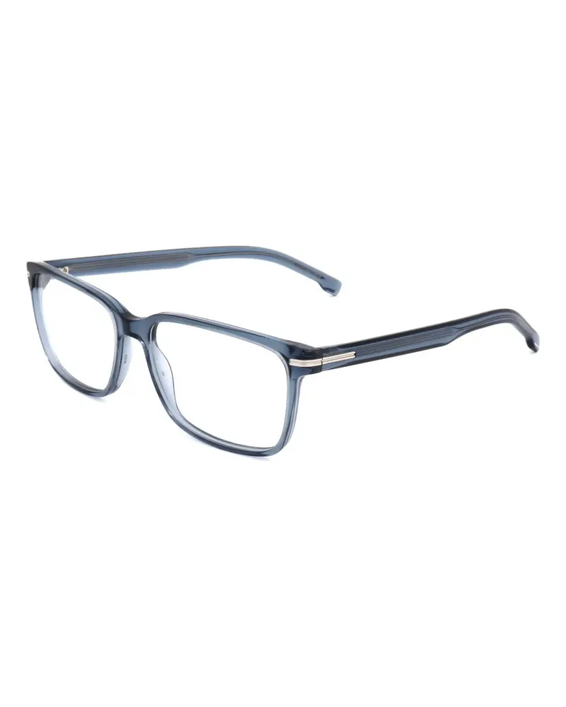 HUGO BOSS Brille mit eckigem Gestell - Blau Blau