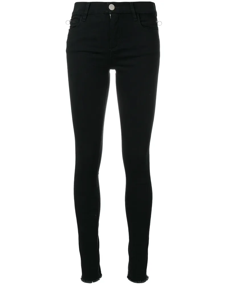 1017 ALYX 9SM Skinny-Jeans mit ausgefranster Saum - Schwarz Schwarz