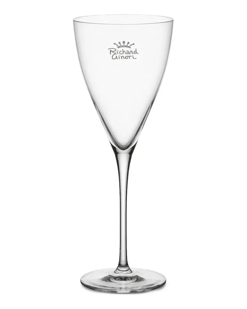 Ginori 1735 President Weingläser mit Logo-Print (6er-Set) - Weiß Weiß