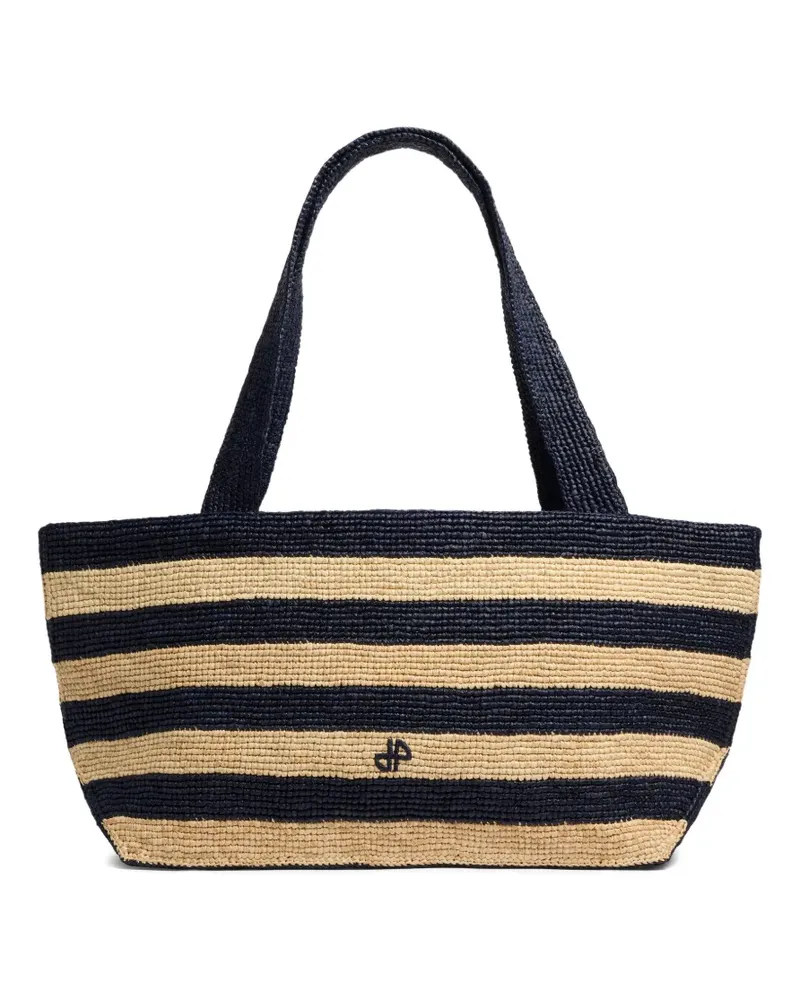 Patou Gestreifte GM Trapeze Tote Bag - Blau Blau