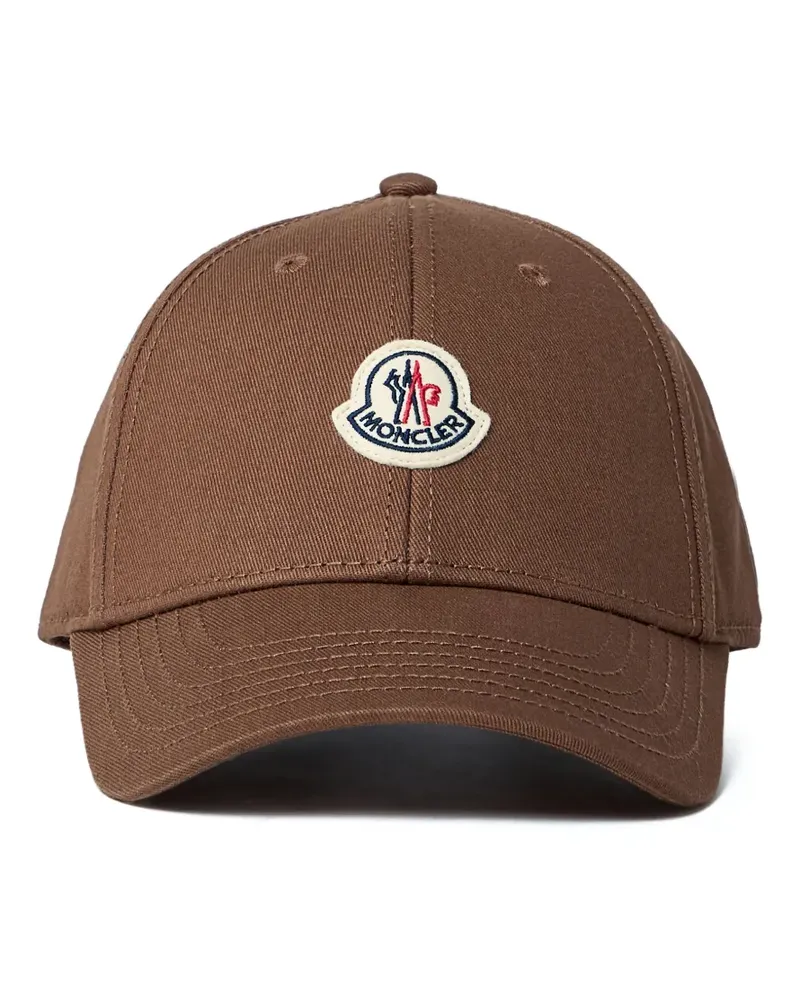 Moncler logo-patch baseball cap - Braun Braun