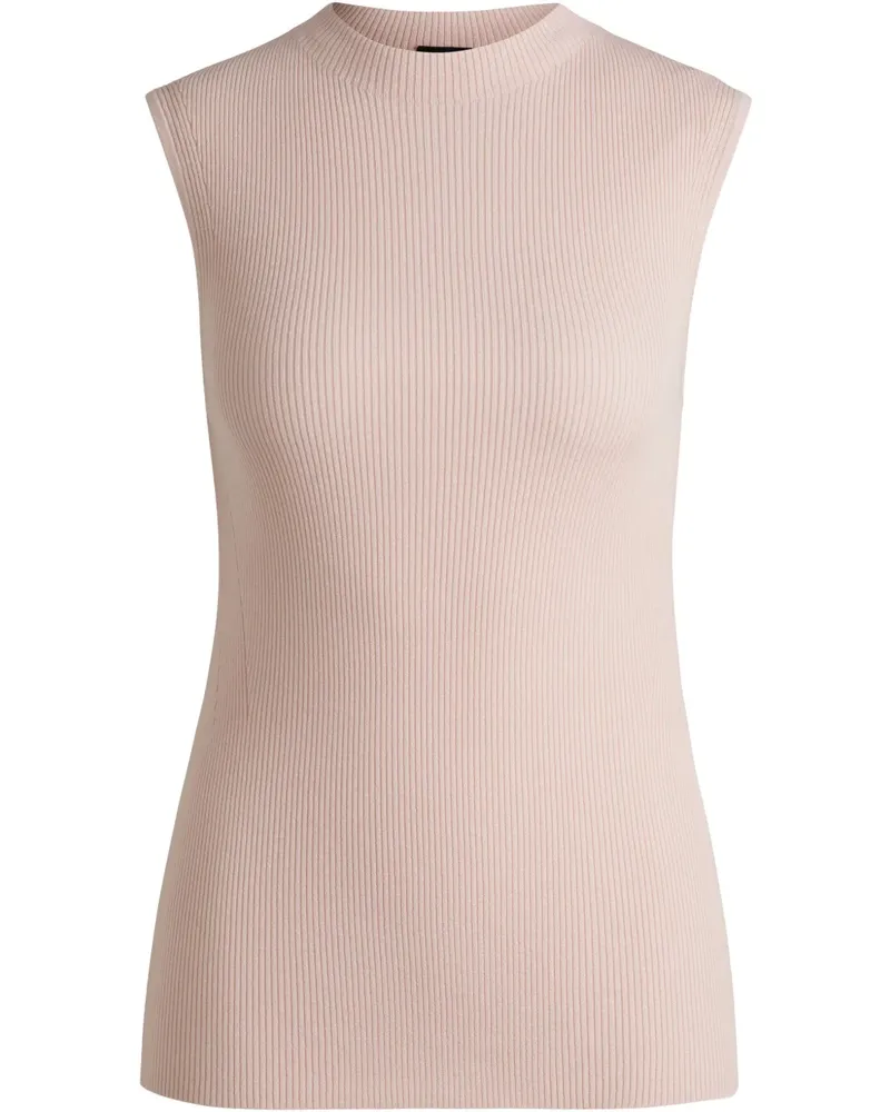 HUGO BOSS Geripptes Oberteil - Rosa Rosa