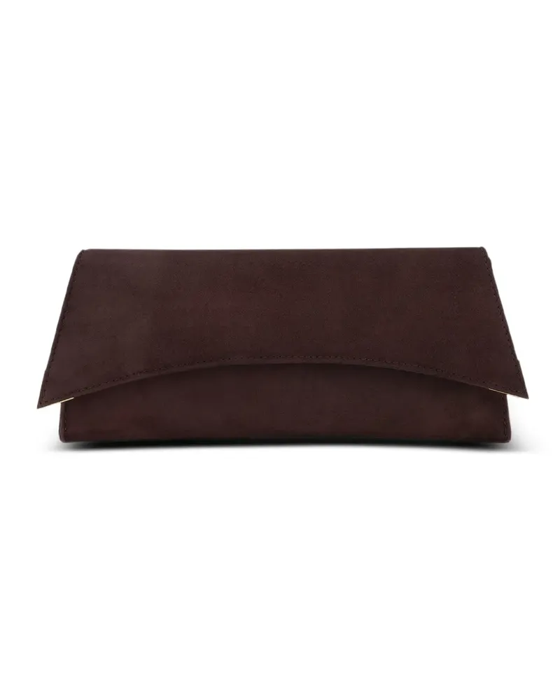 Tyler Ellis Veronica suede clutch bag - Braun Braun