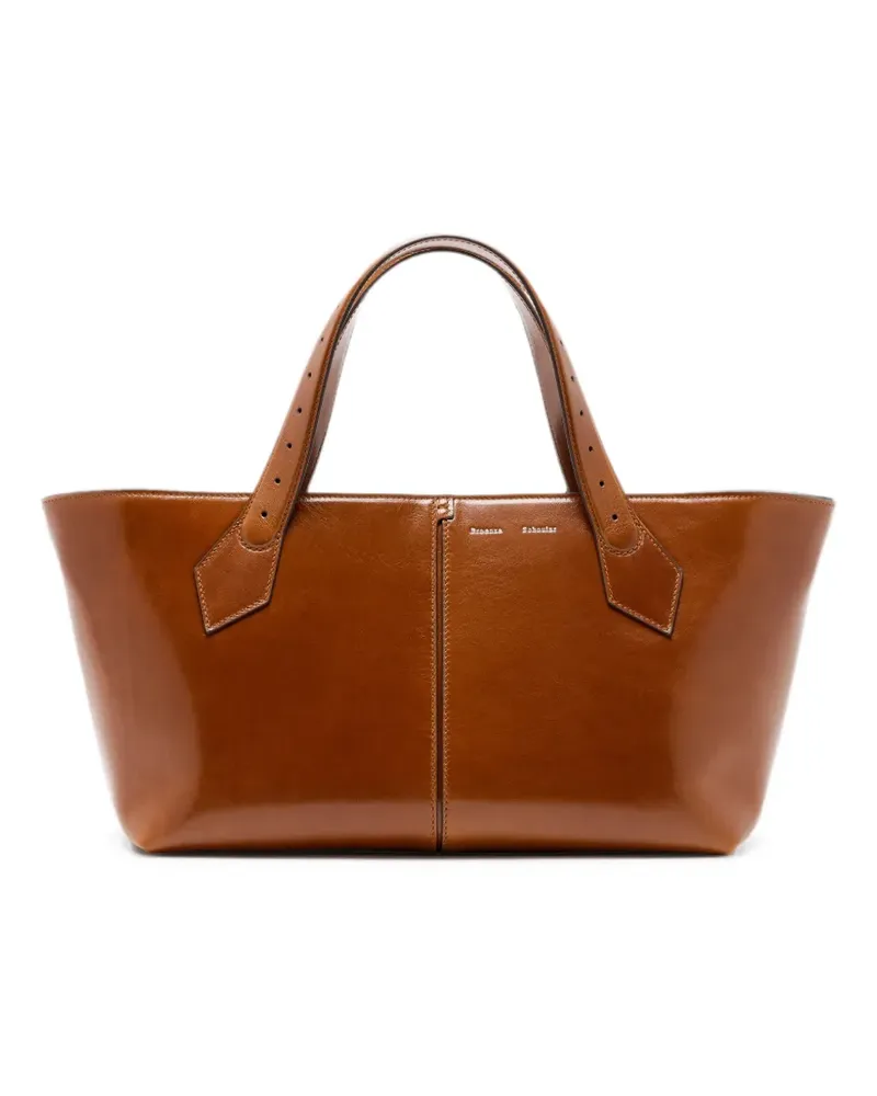 Proenza Schouler Chelsea East-West Tote Bag aus weichem veg Kalbsleder - Braun Braun