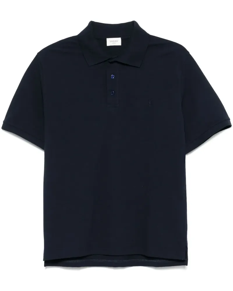 Saint Laurent Cassandre Poloshirt - Blau Blau