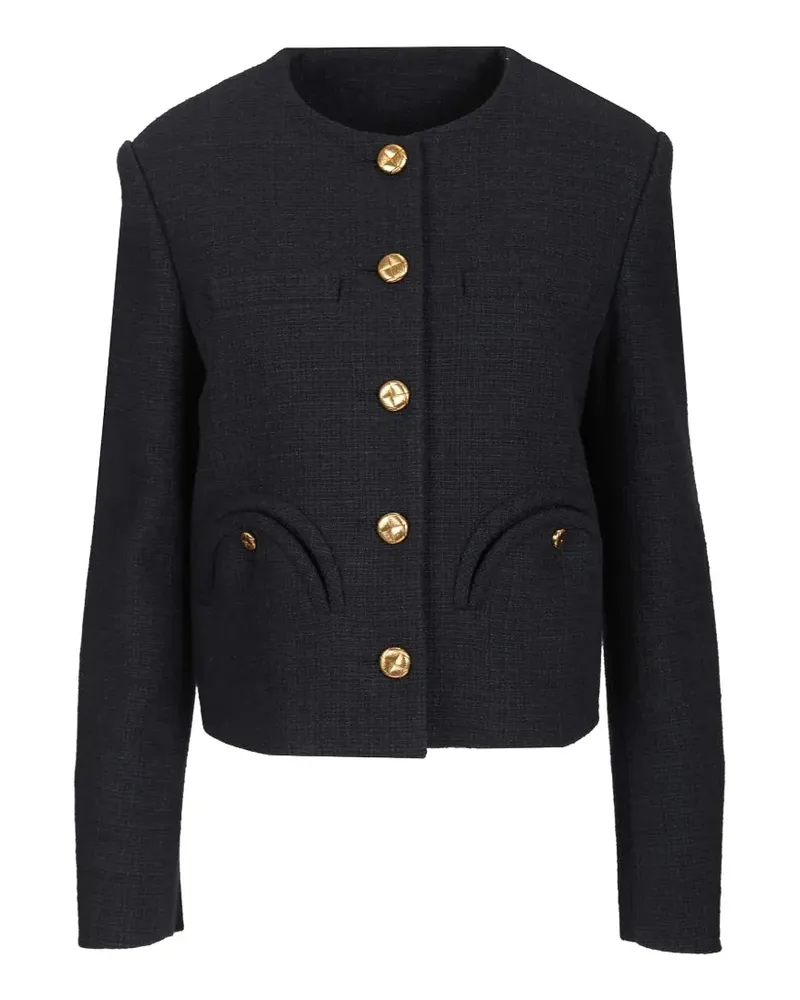 Blazé Milano Missy Shamo cropped jacket - Blau Blau