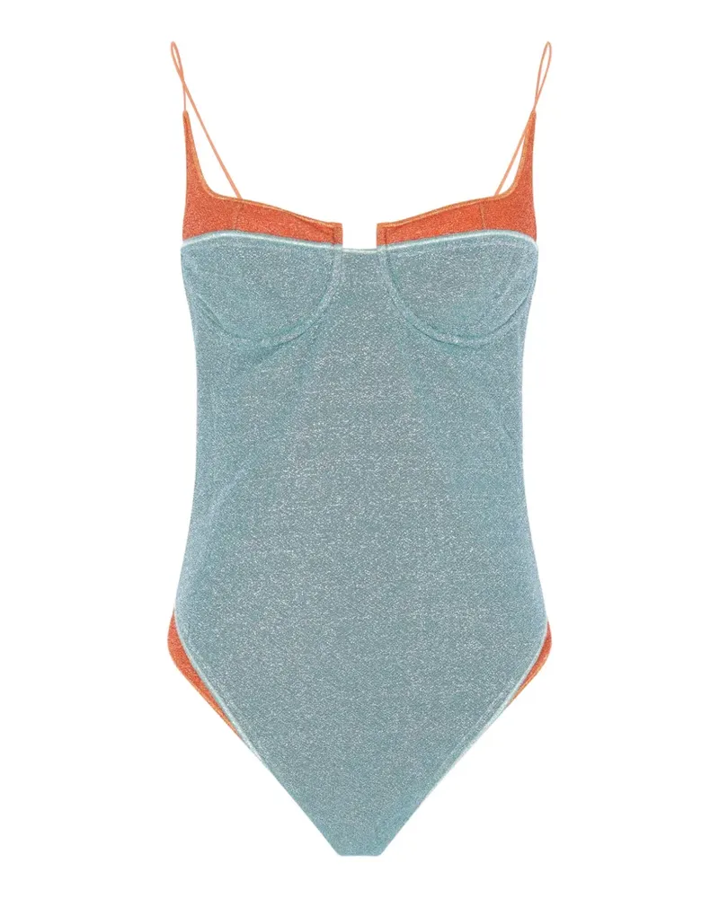 Oséree Double Balconette Badeanzug - Blau Blau