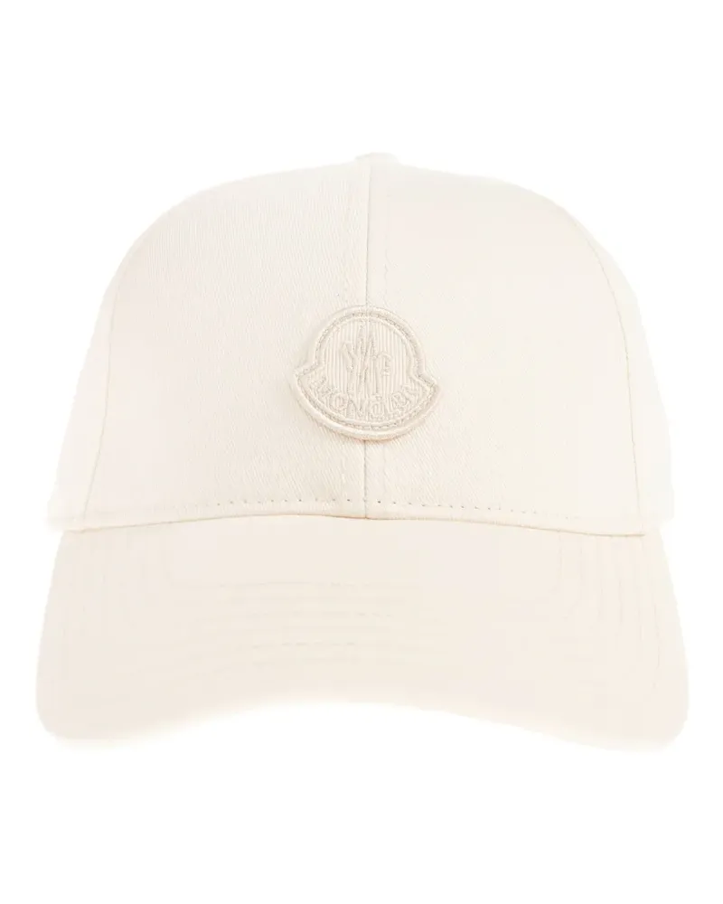 Moncler logo-patch cap hat - Nude Nude