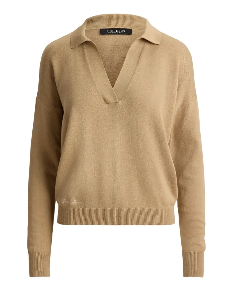 Ralph Lauren Johnny Pullover mit tiefen Schultern - Nude Nude