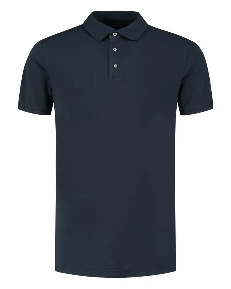 Fedeli Poloshirt mit kurzen Ärmeln - Blau Blau